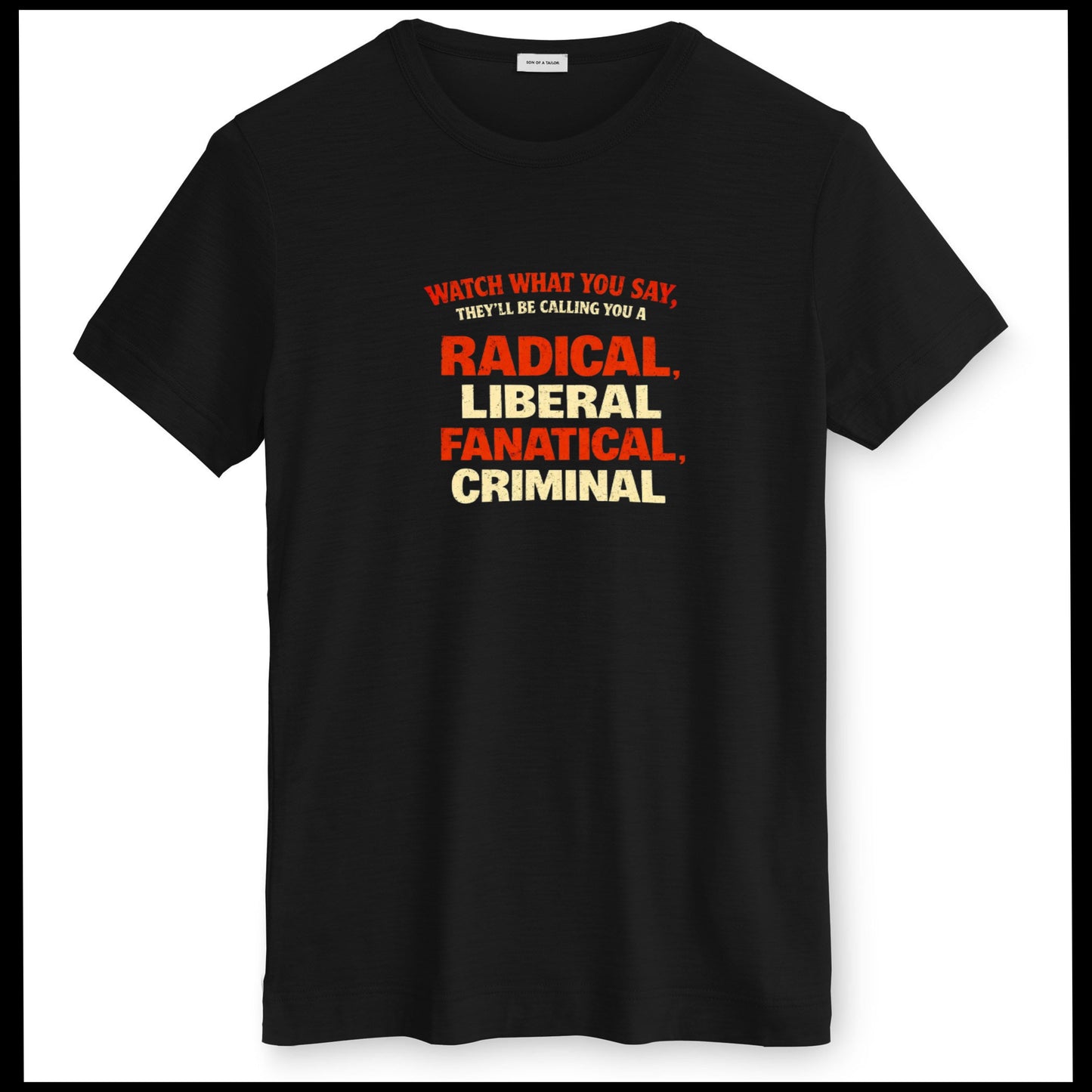 They'll be calling you a radical, liberal, fanatical, Criminal